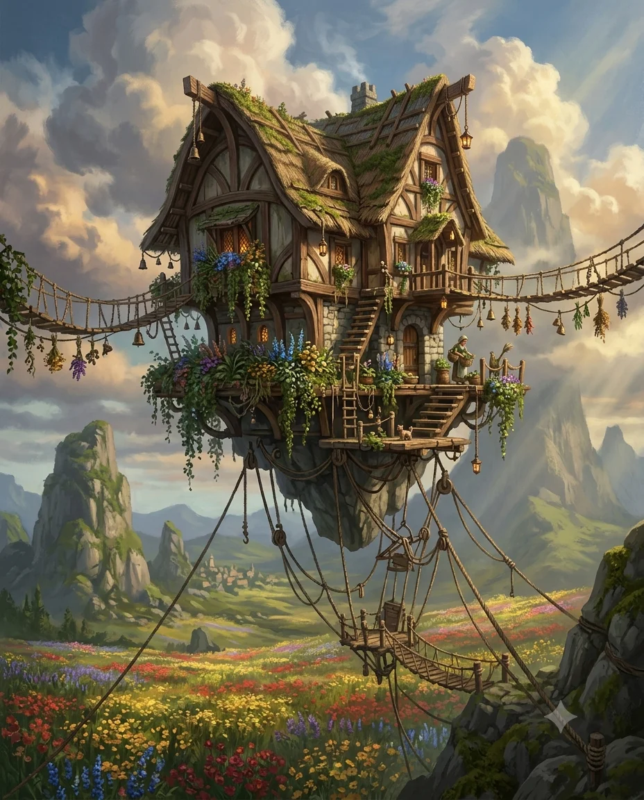 Floating Herbalist Cottage