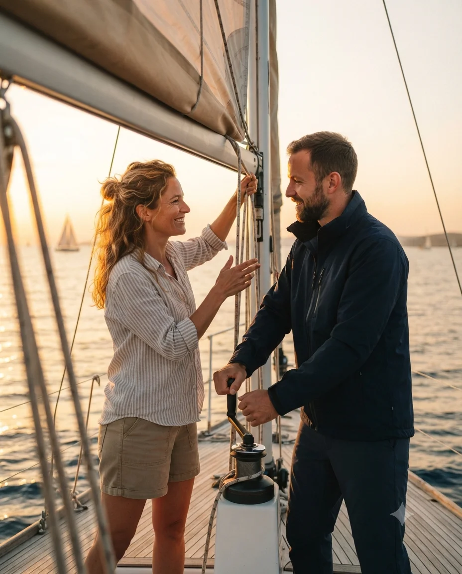 Sailing at Golden Hour