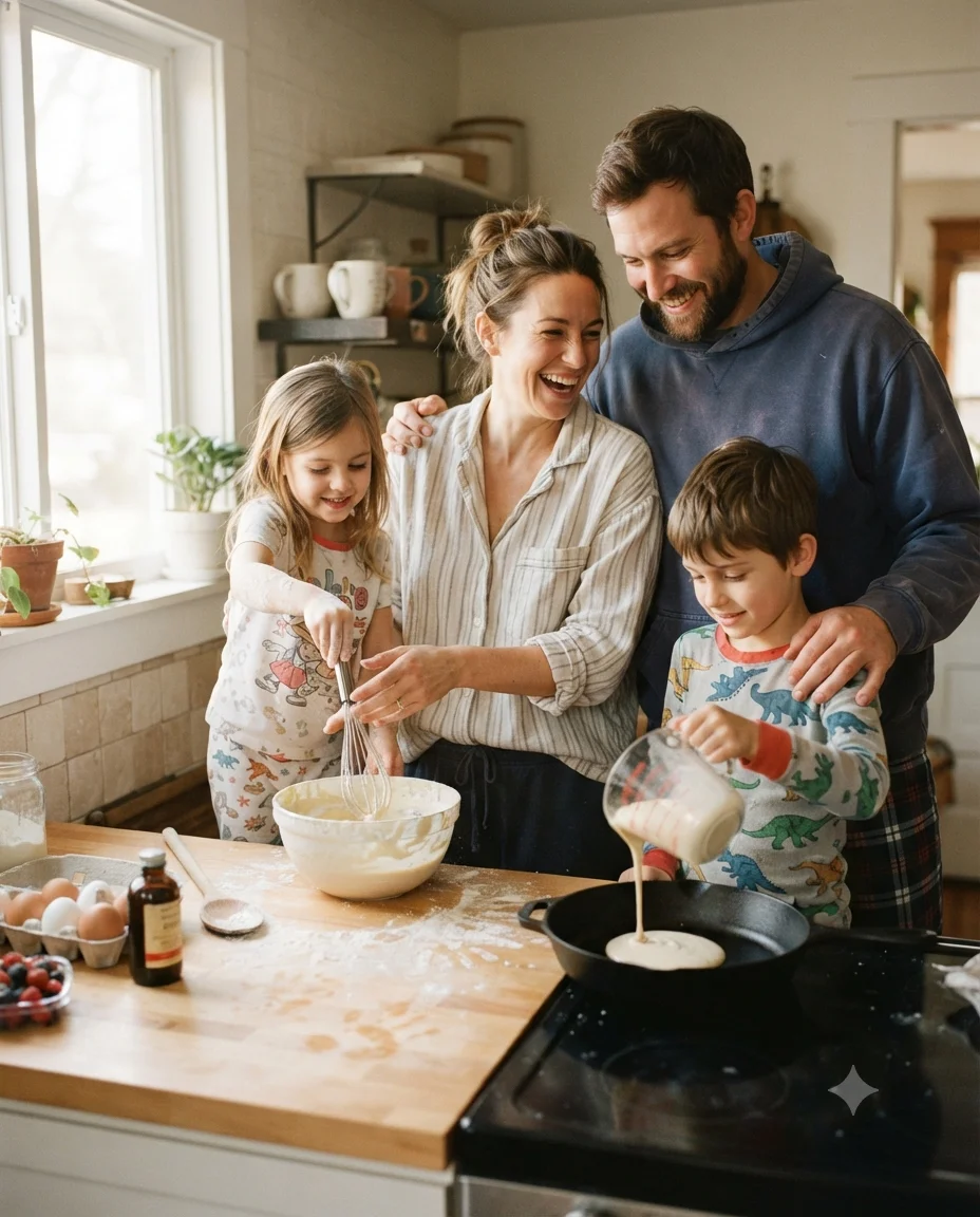 Cozy Sunday Pancake Morning