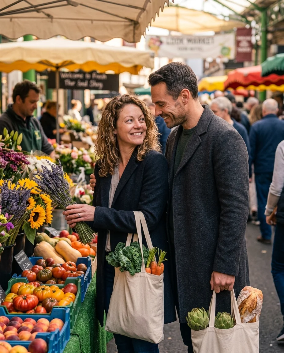 Sunday Farmers Market Couple