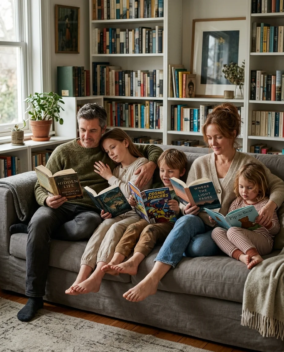 Quiet Family Reading Hour
