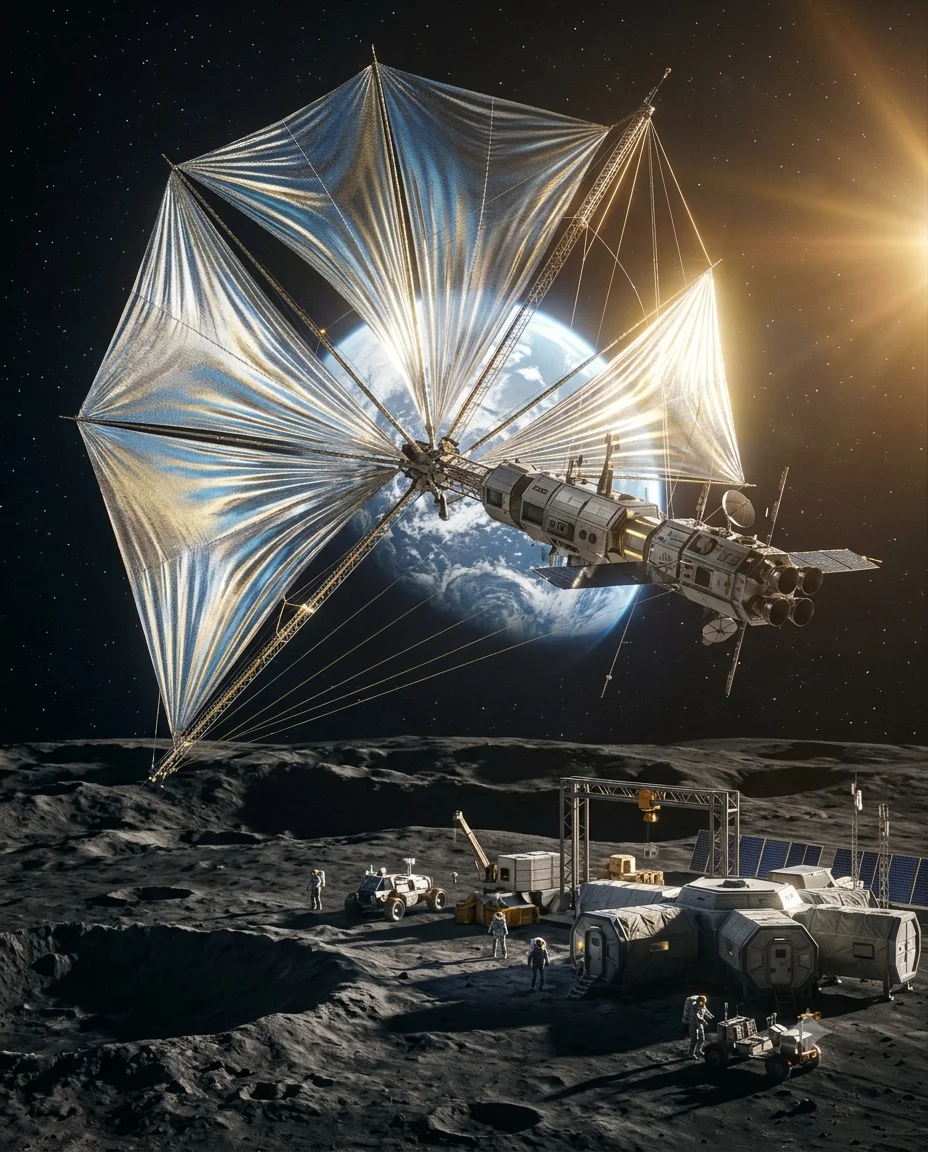 Solar Sail Departure