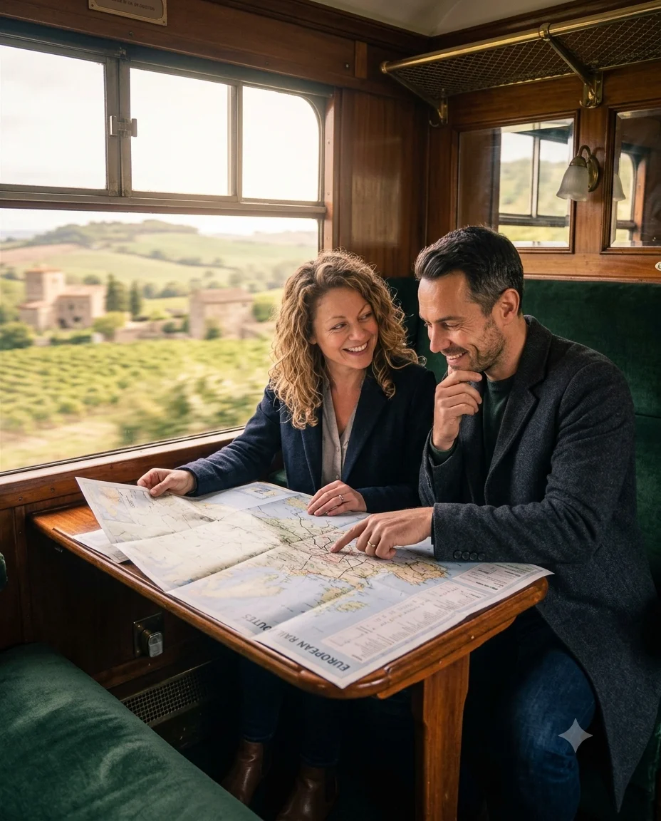 Vintage Train Journey