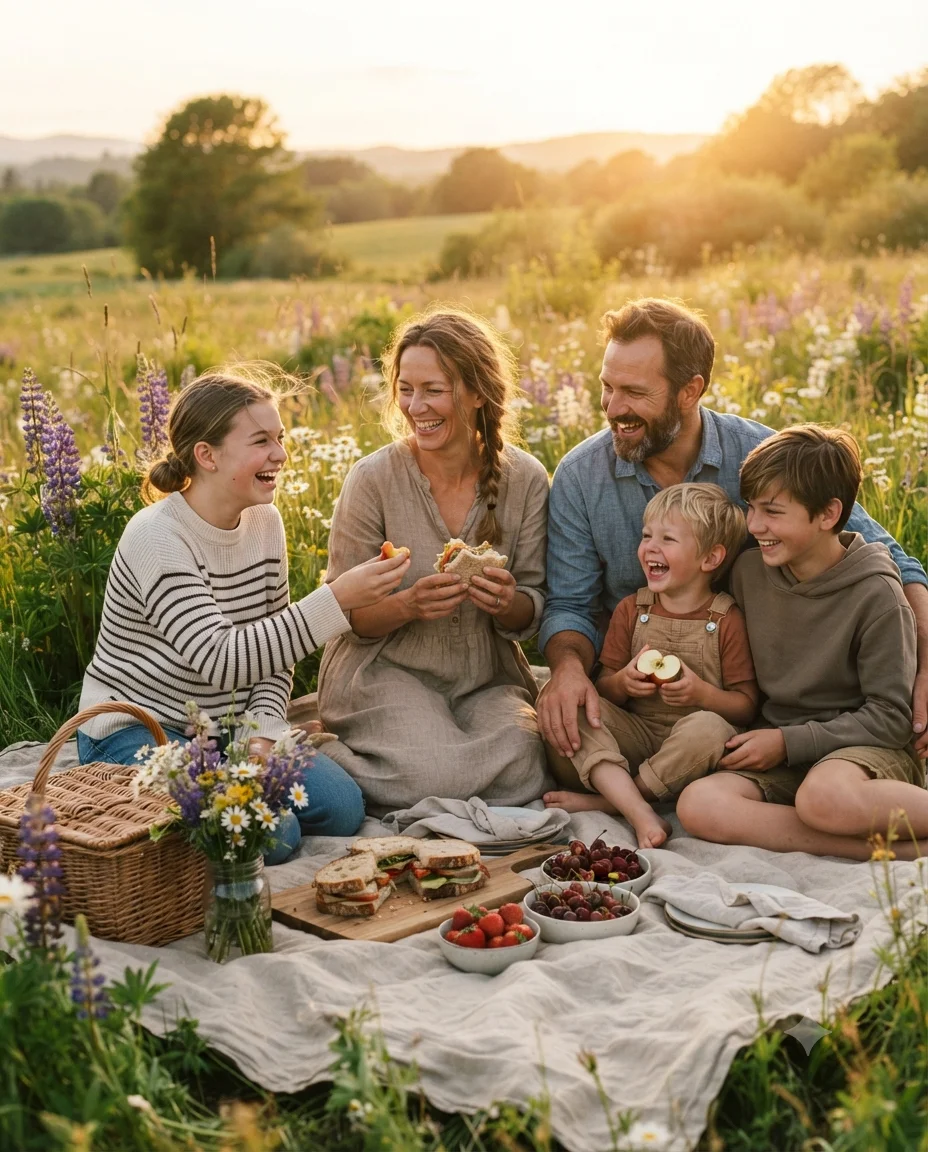 Golden Hour Family Picnic