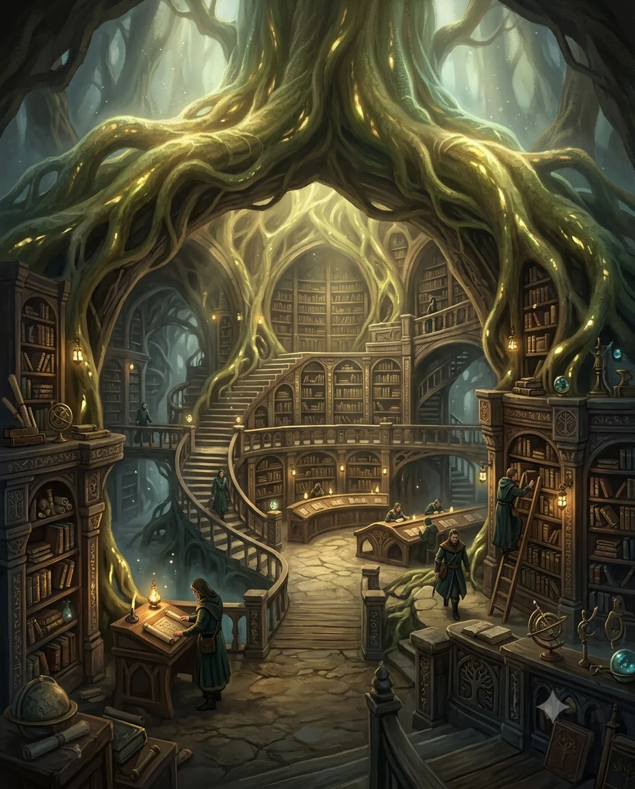 Library Beneath the Roots