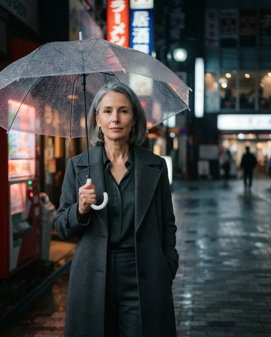 Rainy Tokyo Street Portrait