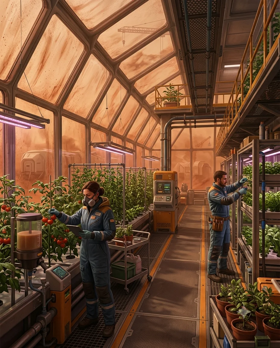Mars Greenhouse Colony