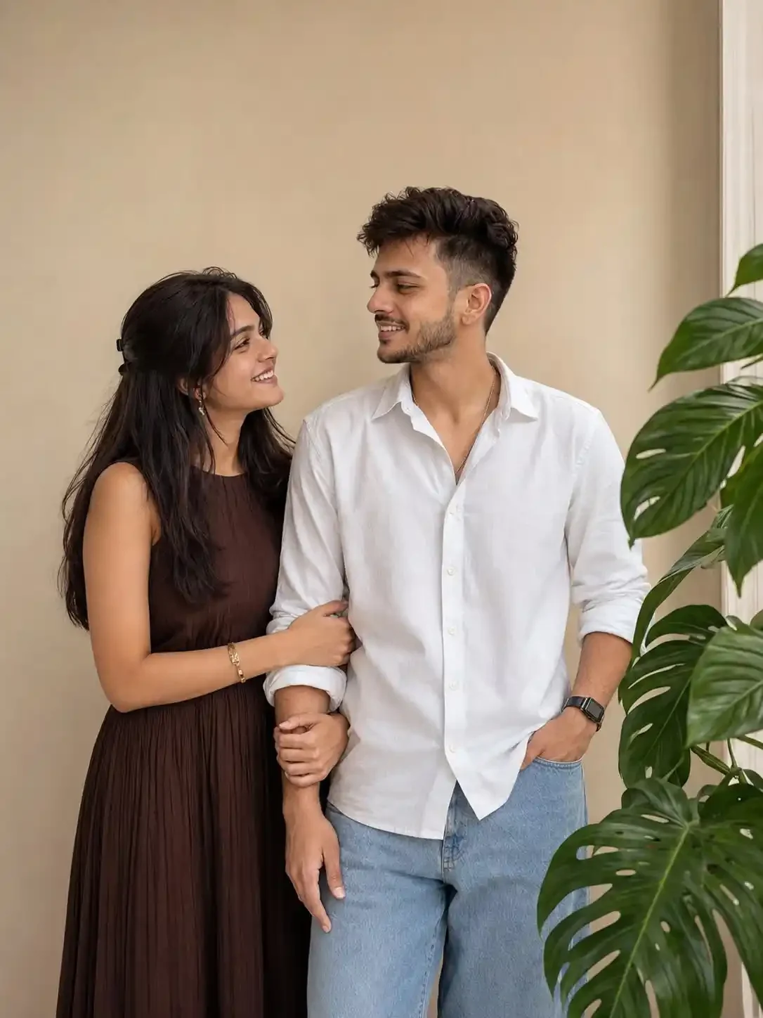 Couple Cinematic Warm visual with couple cinematic warm black while clean soft