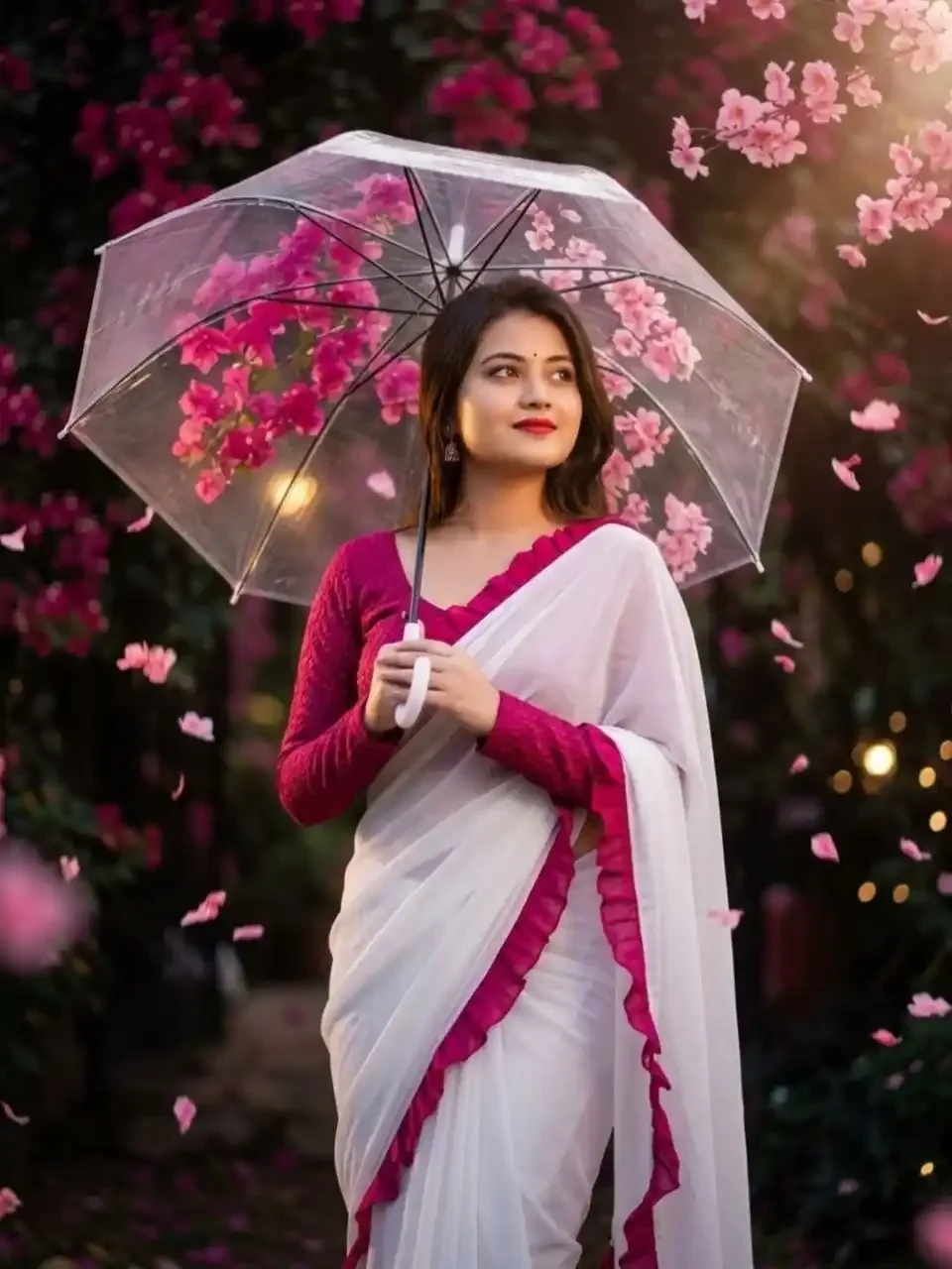 फैशन सिनेमैटिक गोल्डन विजुअल के साथ फैशन सिनेमैटिक गोल्डन उसका गुलाबी हाई-एंड सटीक
