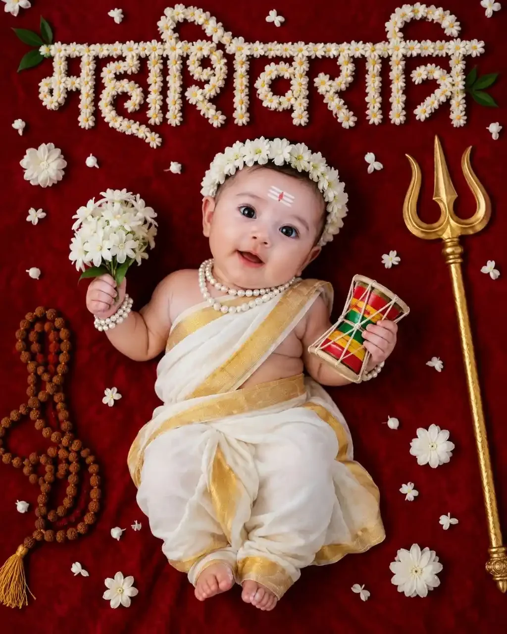Golden Indian White visual with golden indian white studio baby her devotional