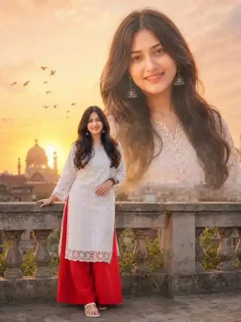 Indian Cinematic Golden visual with indian cinematic golden traditional fashion soft natural
