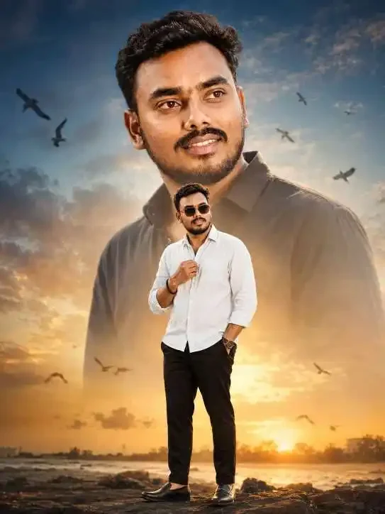Indian Golden Cinematic Boy visual with indian golden cinematic boy wearing shirt stylish