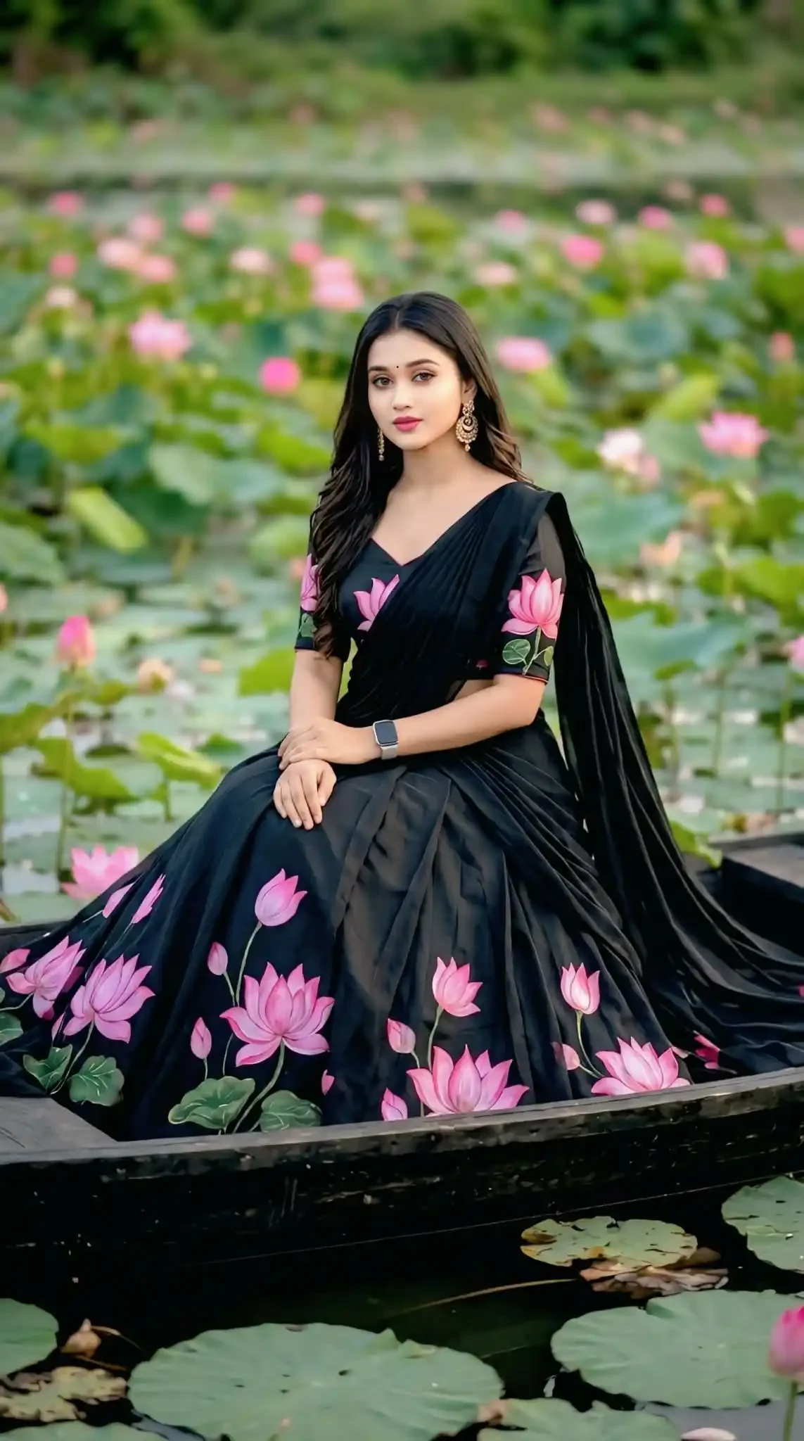 Lehenga Luxurious Elegant visual with lehenga luxurious elegant ultra-realistic high-fashion editorial woman